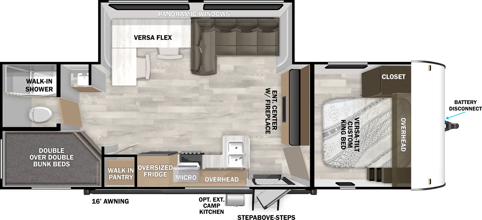 Wildwood 28DBUD Floorplan